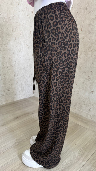 Pant Mood Saten Leopard
