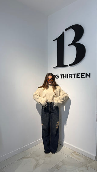 Denim sfumato strappo