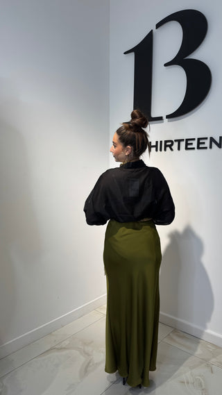 Gonna Longuette Saten