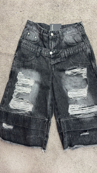 Double Bermuda Denim Black