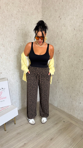 Pant Mood Saten Leopard