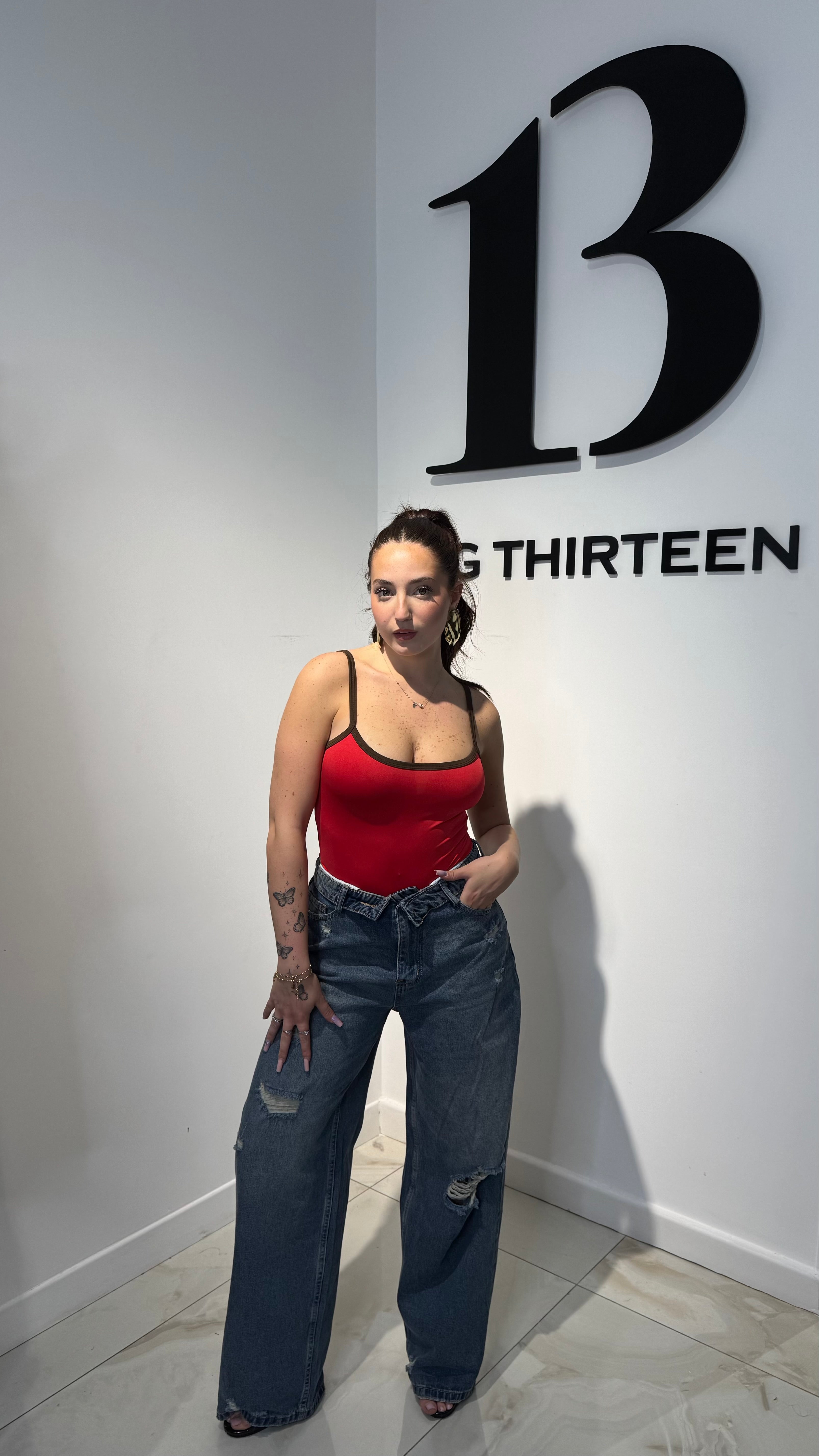 Denim Risvolto Strappo