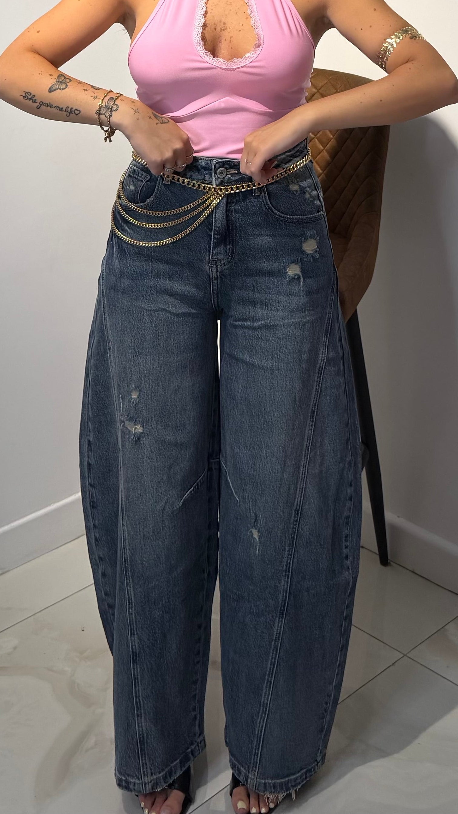 Denim ballon