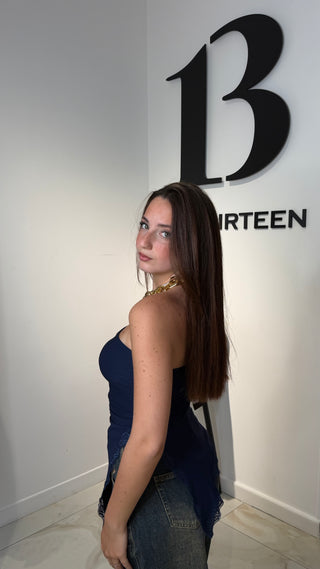Top asimmetrico pizzo