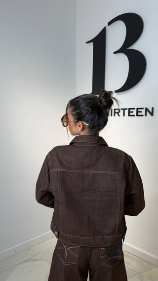 Giacca Denim Premium Brown