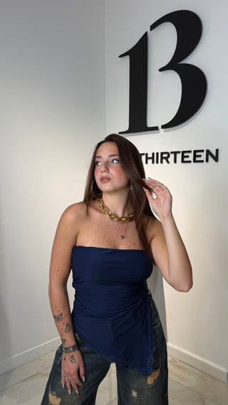 Top asimmetrico pizzo