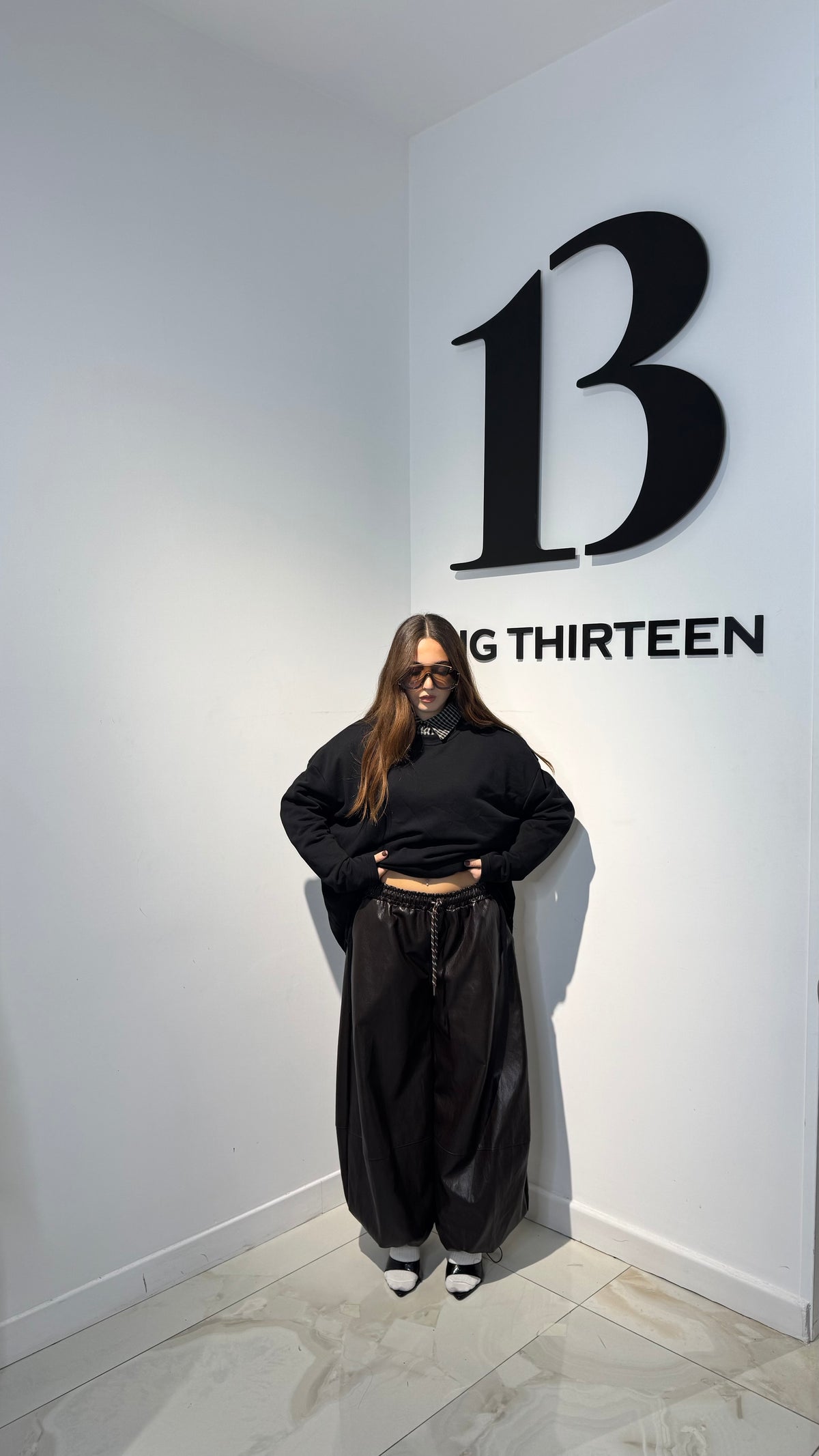 Pantalone ballon ecopelle