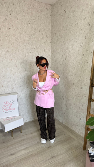 Pant Mood Saten Leopard