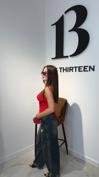 Denim strappo