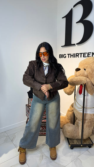 Giacca Camoscio Strutturata