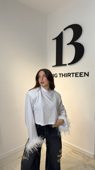 Longsleeve Crop Just piume