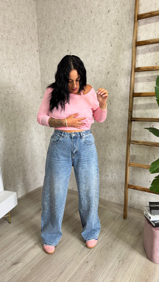 Denim Baggy Ballon Scintillio