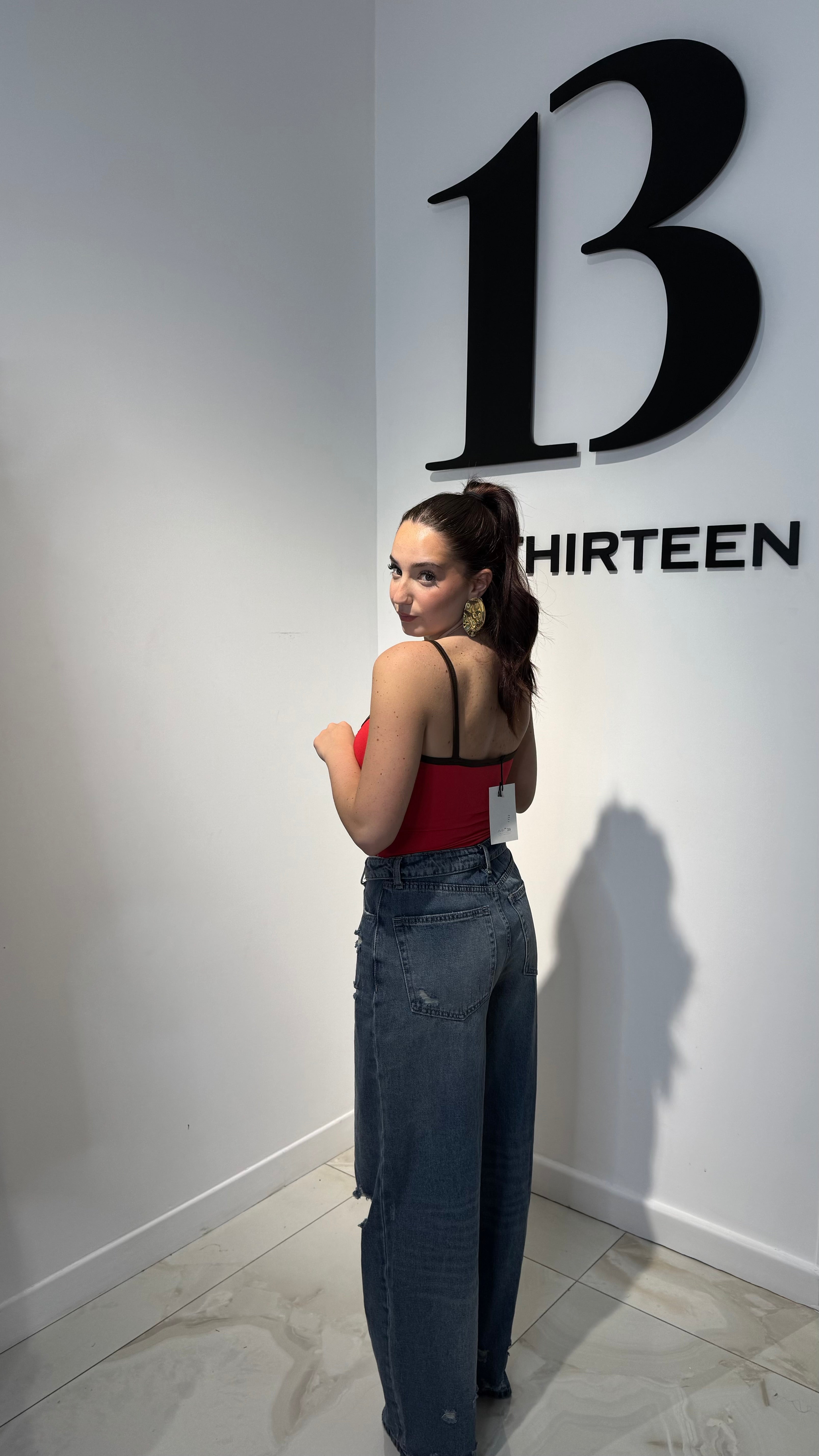 Denim Risvolto Strappo