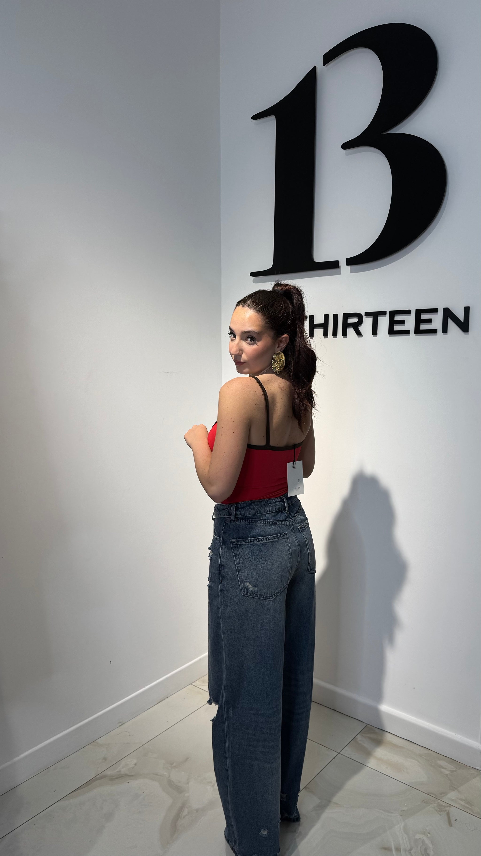 Denim Risvolto Strappo