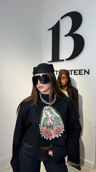 Longsleeve crop madonna