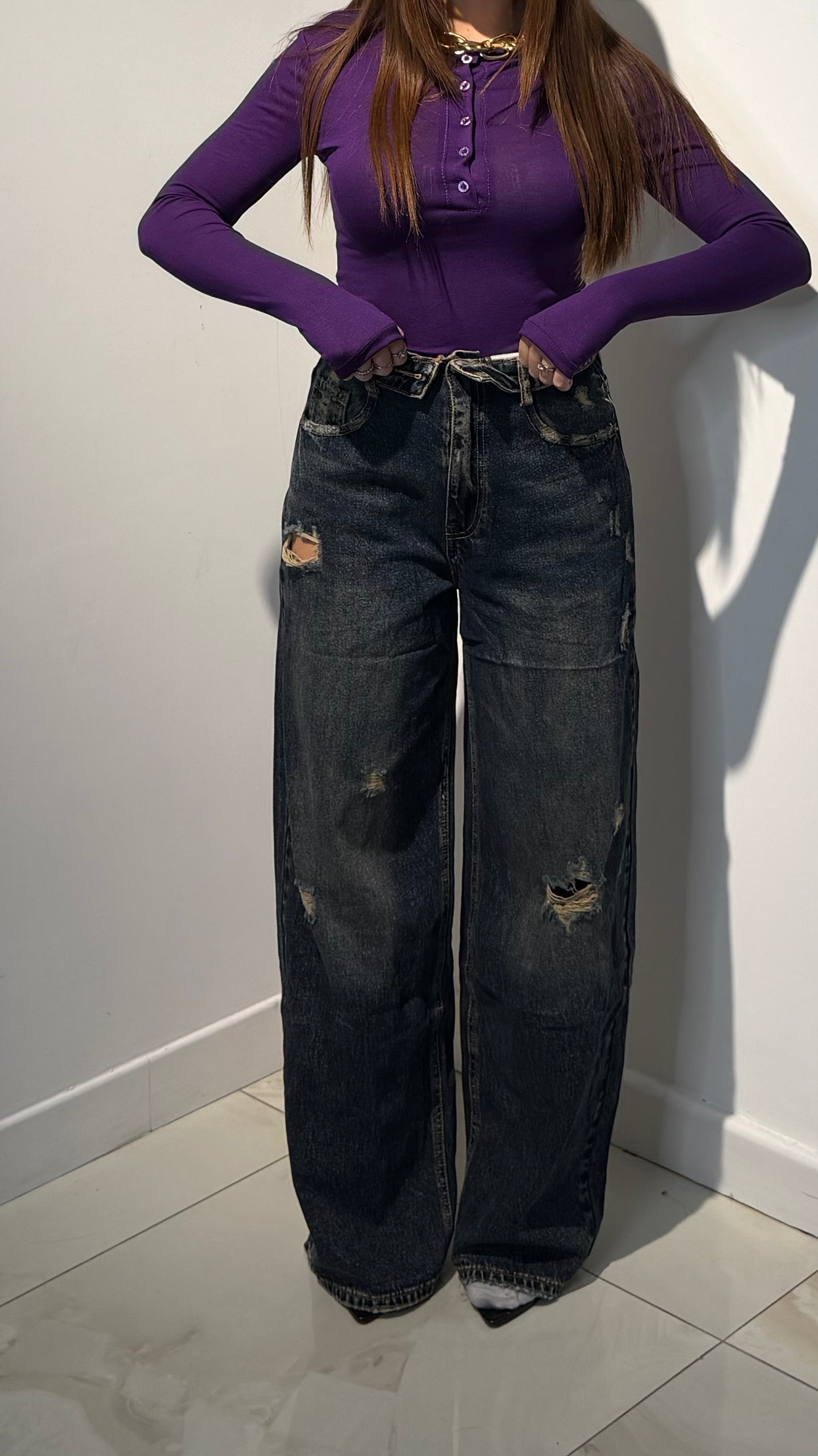 Denim risvolto mood