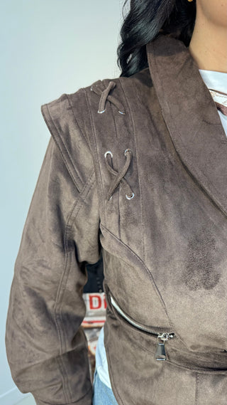 Giacca Camoscio Strutturata